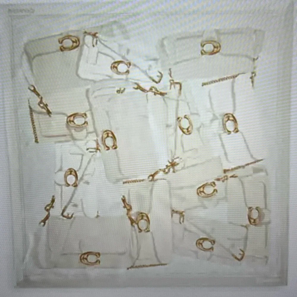 🪷 COACH TABBY BAG PRINT SILK SQUARE  SCARF 🪷 NWT 🪷 - Picture 2 of 16